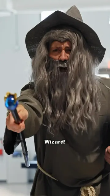 Reel: a loan officer dressed as a wizard